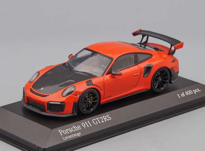 PORSCHE 911 (991.2) GT2RS Lavaorange Normal (2018), red / black