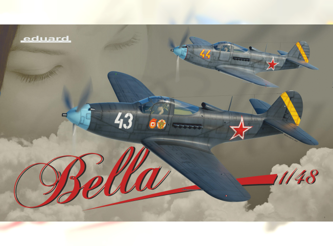 Сборная модель Американский истребитель Bell P-39 Airacobra в окраске советских ассов