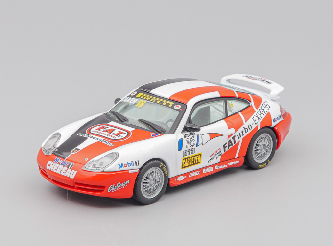 PORSCHE 911 996 Gt3 Team Chereau №16 Pirelli Supercup (1999), Jean Pierre Jarier, white / red