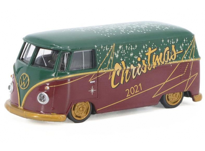 VOLKSWAGEN T1 Lowrider Christmas 2021 (1962), green/dark red
