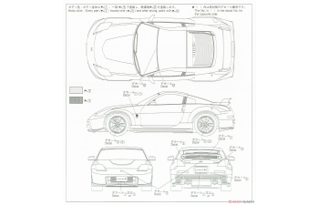 Сборная модель Nissan Z33 Fairlady Z Version Nismo '07