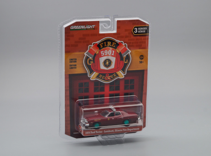 (Greenlight!) FORD Torino "Lombard Fire Department Illinois" 1976