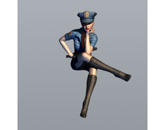 Фигура Полиция нравов (масштаб 1:24), окрашенная