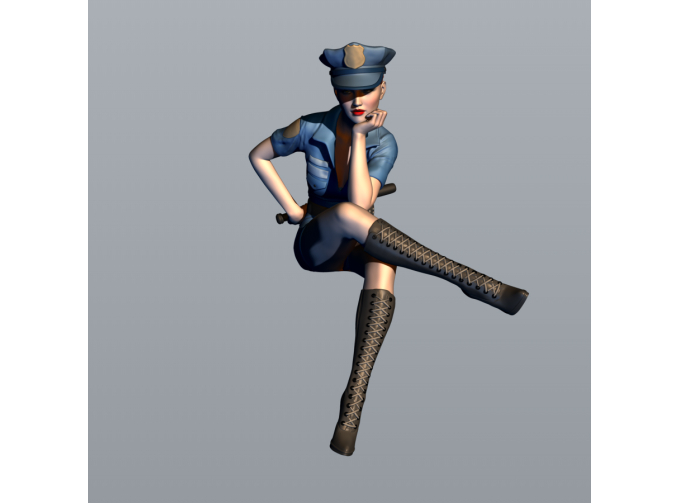 Фигура Полиция нравов (масштаб 1:24), окрашенная