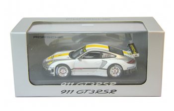 PORSCHE 911 (997) GT3 RSR Presentation car (2012), white grey yellow