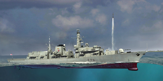 Сборная модель Британский фрегат Тип 23 HMS Kent(F78)