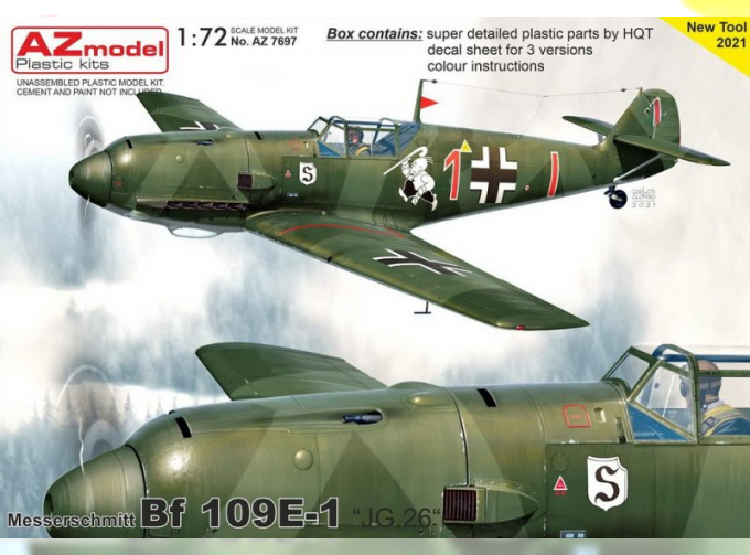 Сборная модель Bf 109E-1 JG.26