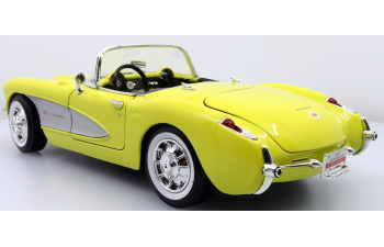 CHEVROLET Corvette Convertible (1957), yellow 
