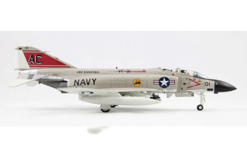 McDonnell Douglas F-4J Phantom II Diecast Model USN VF-31 Tomcatters AC101 Samuel Flynn / William John USS Saratoga Vietnam 1972