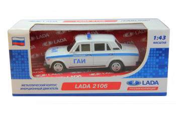 LADA 2106 Милиция ГАИ, white / blue