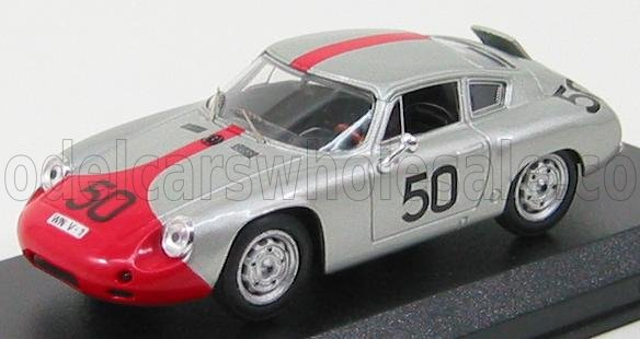 PORSCHE 1600gs Abarth N 50 Targa Florio 1962 Strale - Hahnl, Silver Red