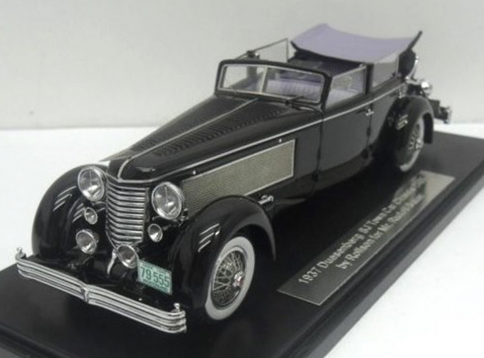 Duesenberg SJ Town Car Chassis 2405 by Rollson for Mr. Rudolf Bauer 1937 side window up (black)