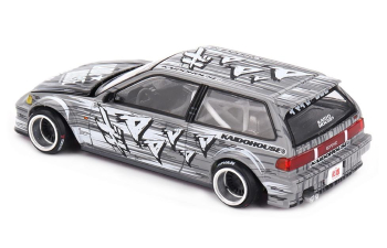 HONDA Civic (EF) Kaido Manga V1 (1987), grey / white