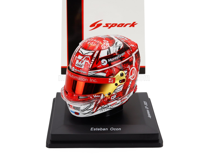 BELL HELMET Casco Helmet F1 Esteban Ocon Team Moneygram Haas №31 China Gp (2025), Red White