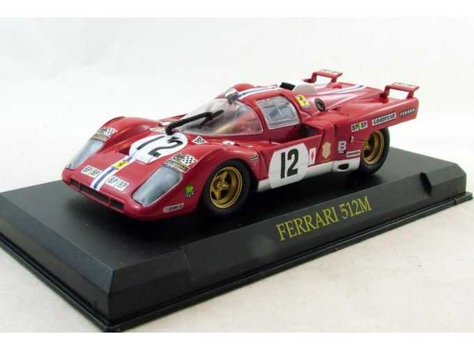 FERRARI 512M #12 (1971), Ferrari Collection 59, red