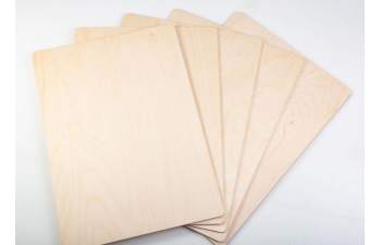 Фанера для творчества А3, сорт 2/3 - 5 листов