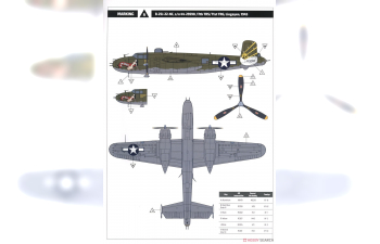 Сборная модель B-25J Mitchell Strafing Babes