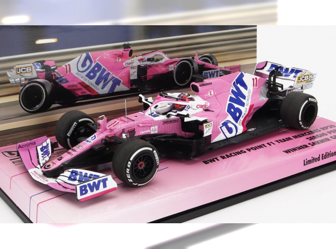 MERCEDES BWT F1 Rp20 Team Sportpesa Racing Point №11 Winner Sakhir Gp (2020) Sergio Perez, Pink Matt Blue