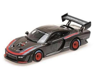 PORSCHE 935 (2019), Dark Grey with Martini Design