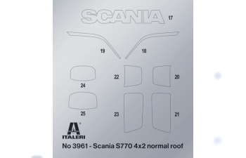 Сборная модель SCANIA S770 V8 Tractor Truck 2-assi 2021