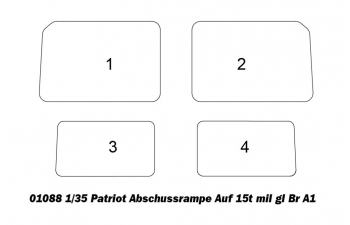 Сборная модель Patriot Abschussrampe auf 15t mil gl Br A1