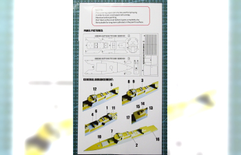 Маска окрасочная Chinese Navy DDG Type 055 Deck Painting Mask (For Bronco Models Nb5055)