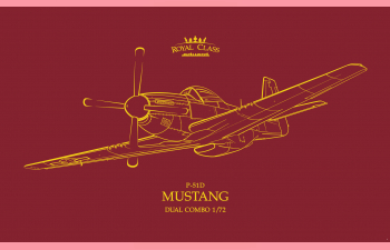 Сборная модель P-51D MUSTANG DUAL COMBO ROYAL CLASS