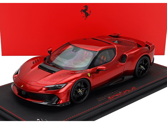 FERRARI 296 Speciale (2025) - Con Vetrina - With Showcase, Rosso Magma - Red Met