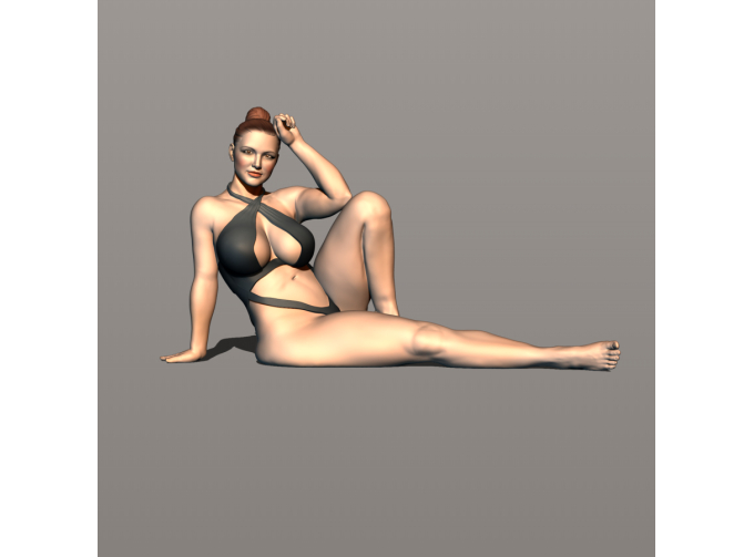 Фигурка Пляж 5, окрашенная