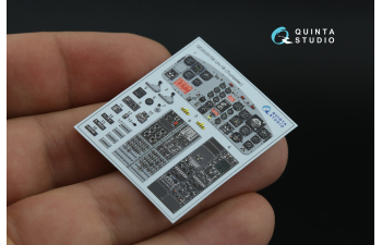 Декаль интерьера кабины UH-1B (Trumpeter) (Малая версия)