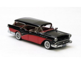 BUICK Century Caballero Estate Wagon 1957, black/red