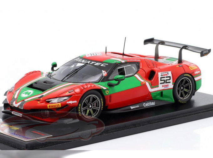 FERRARI 296 GT3 №52 2nd Bronze Cup 24h Spa Andrea Bertolini, Jef Machiels, Louis Machiels, Tommaso Mosca (2024)