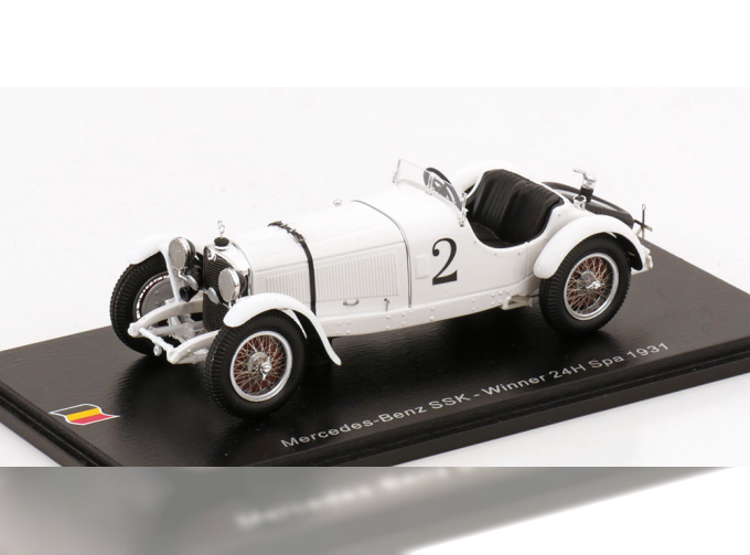 MERCEDES-BENZ SSK Roadster Winner 24h Spa, Djordjadze/Zehender (1931), white