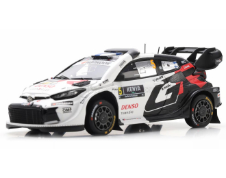 TOYOTA Yaris Gr Hybrid Rally1 Team Toyota Gazoo Racing Wrt №5 4th Rally Safari Sami Pajari - Marko Salminen (2025), White Black