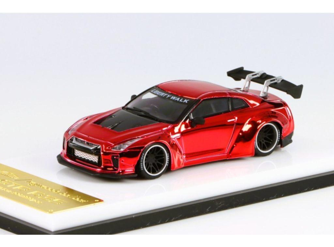 NISSAN Skyline GT-R К35 Liberty Walk, red