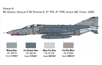 Сборная модель Самолет F-4 E/F PHANTOM