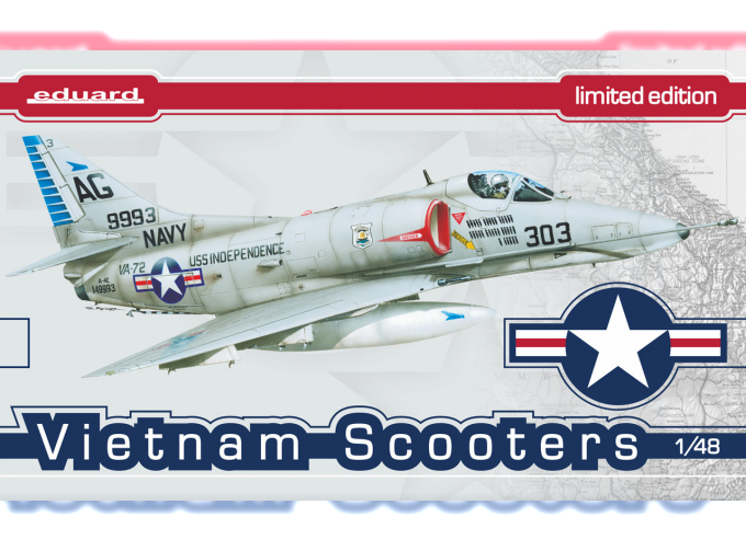 Сборная модель Американский легкий палубный штурмовик Douglas A-4 Skyhawk "Vietnam Scooters"