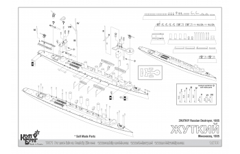 Сборная модель Эсминец Жуткий, 1905