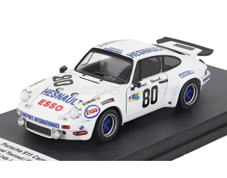 PORSCHE 911 Carrera Rs Team X Racing №80 24h Le Mans (1975) Raymond Touroul - Philippe Hesnault, White
