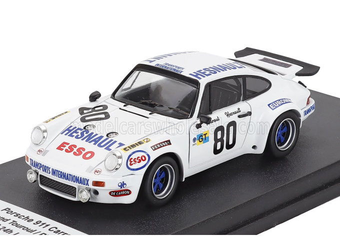PORSCHE 911 Carrera Rs Team X Racing №80 24h Le Mans (1975) Raymond Touroul - Philippe Hesnault, White
