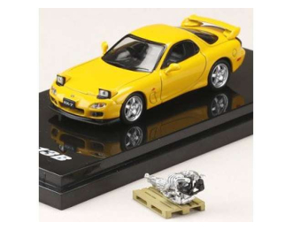 Mazda RX-7 (FD3S) Type RS with Engine Display Model, sunburst yellow