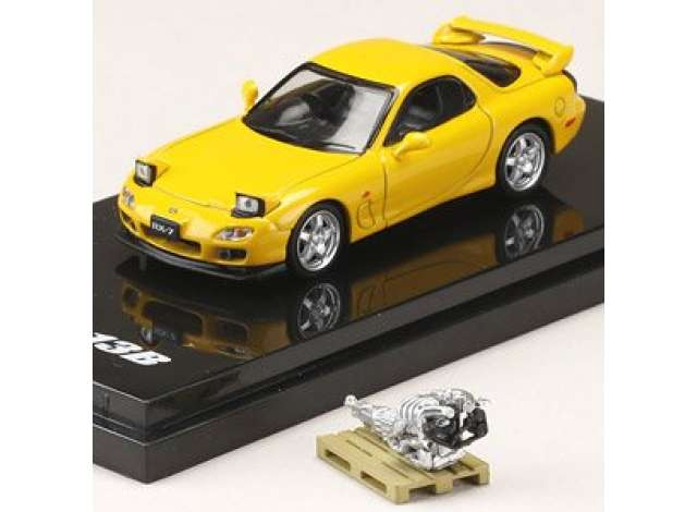 Mazda RX-7 (FD3S) Type RS with Engine Display Model, sunburst yellow
