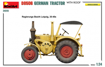 Сборная модель LANZ Bulldog D8506 German Tractor With Roof (1949)