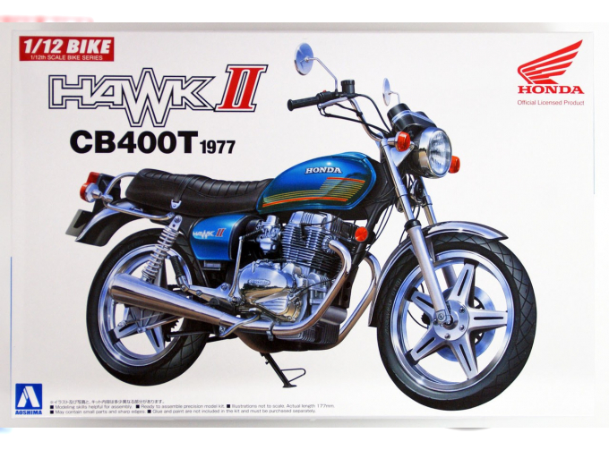 Сборная модель Мотоцикл Honda Hawk II CB400T 1977г.