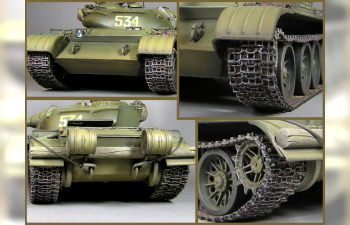 Сборная модель Аксессуары Т-54 OMSH INDIVIDUAL TRACK LINKS SET. EARLY TYPE