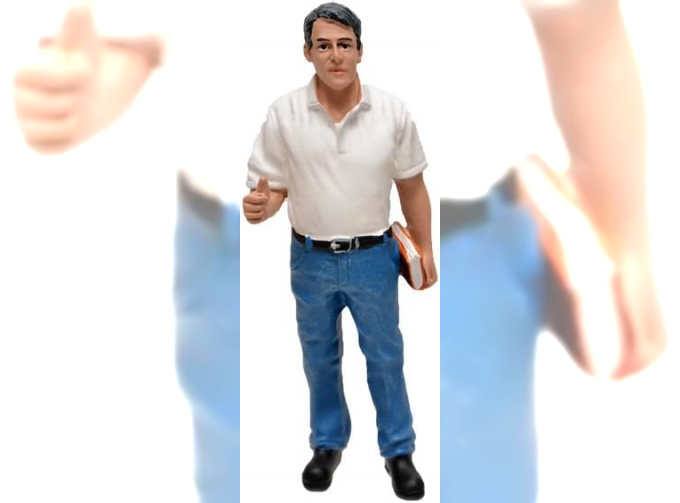 FIGURES Meccanico Tim Manager - Mechanic, White Blue