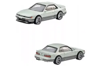 Набор из двух моделей NISSAN Sentra Se-r (1991) + NISSAN Silvia (s13) (1988), Grey Green