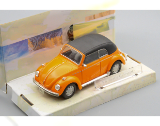 VOLKSWAGEN Beetle cabriolet (closed) orange, поворотные колеса