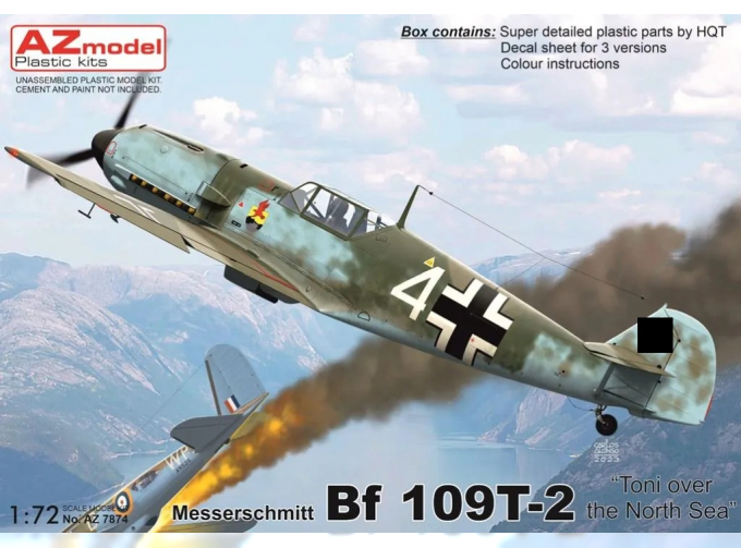 Сборная модель Bf 109T-2 "Toni over North Sea"