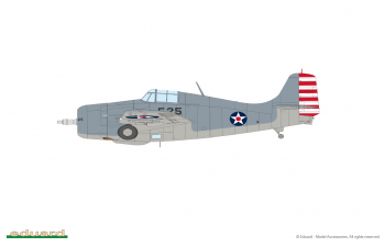 Сборная модель истребитель F4F-3 и F4F-4 Wildcat, MIDWAY комбо (2 в 1)